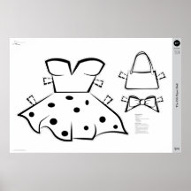 Het kostuum van OG Paper Doll: KLEIN