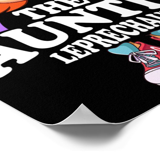 Het kostuum van tante Leprechaun St Patricks Day Poster (Hoek)