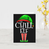 Het Koude Elf Familie Matching Groep Kerst Geschen Kaart (Gele Bloem)