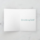 Het koude Wenskaart van Veren - wintertaling Kaart (Binnen)