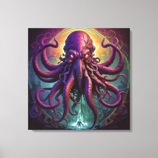 Het Kraken Zee Monster Canvas Afdruk (Voorkant)