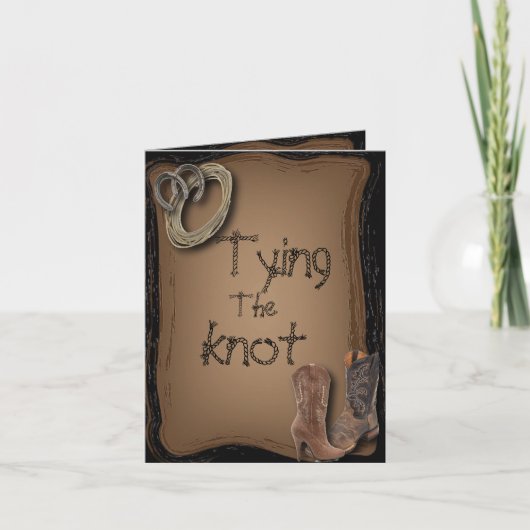 het krijgen hitched het westerne huwelijk van aankondiging (Voorkant)