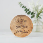 Het krijgen van gehitte bomen Rings Weddenschap Kaart (Staand voorkant)