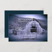 Het krijgen van gehitte Rustic Barn Wedding RSVP C (Voorkant / Achterkant)