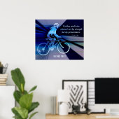 Het kringelen Poster met Citaat voor Onthouding (Thuiskantoor)