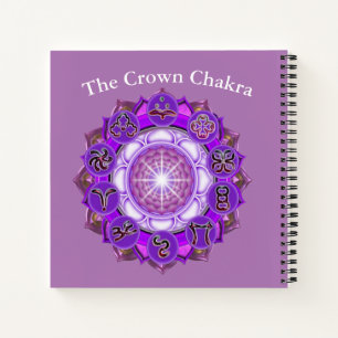 Het Kronen Chakra Doodle Journal Notitieboek