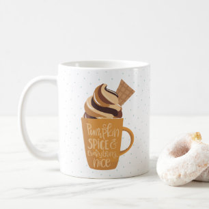 Het Kruid van de pompoen en alles Nice Latte Koffiemok