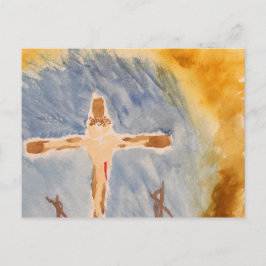 Het kruis briefkaart