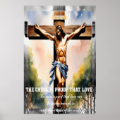 Het kruis is het bewijs van die liefde poster (Voorkant)