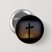 Het kruis ronde button 5,7 cm (Voorkant /achterkant)