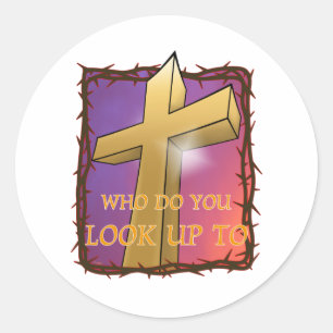 Het kruis ronde sticker