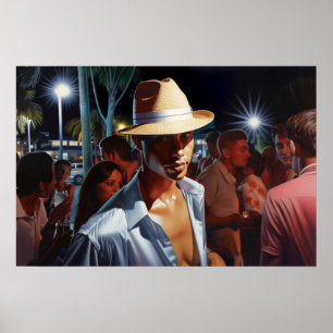 Het kruisen van de plaats van het hotel poster