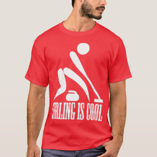 Het krullen is het Koelen dag Paralympische Curlin T-shirt