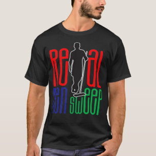 Het krullen van Echte Mannen Klassieke TShirt