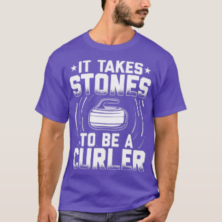 Het krullen van Spelers Team Ice Sports Winter Gif T-shirt