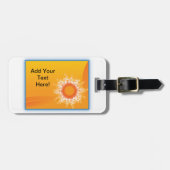 Het krullende Personaliseerbare Ontwerp van de Bagagelabel (Voorkant horizontaal)