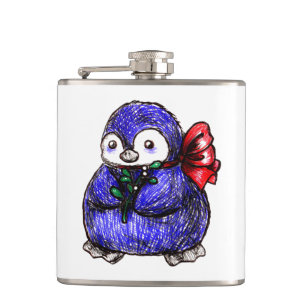 Het Kuiken van de pinguïn Heupfles