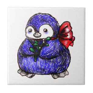 Het Kuiken van de pinguïn Tegeltje