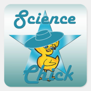 Het Kuiken van de wetenschap #7 Vierkante Sticker