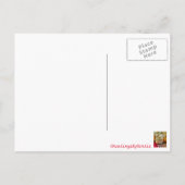 Het Kuiken van Pasen in het Briefkaart van de Mand (Achterkant)