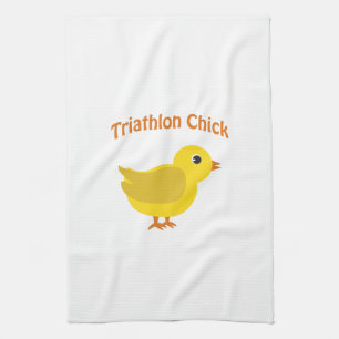 Het Kuiken van Triathlon Theedoek