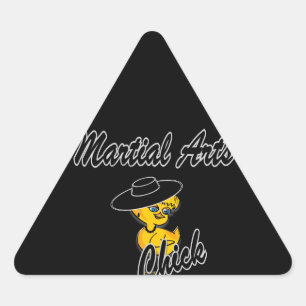 Het Kuiken van vechtsporten #4 Driehoek Sticker