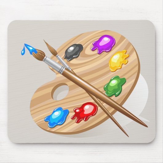 Het kunstenaarspalet muismat (Voorkant)