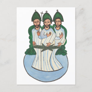 Het kunstschilderij van de Heilige Dringing  Folk Briefkaart