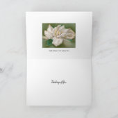 Het Kunstwerk van de Pastelkleur van gardenia Kaart (Binnen)