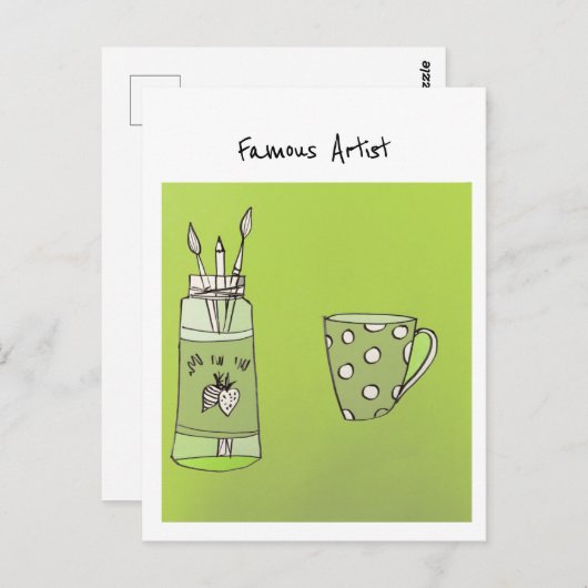 Het kunstwerk van uw kind op een Briefkaart (Voorkant / Achterkant)