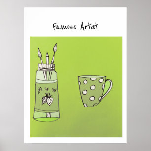 Het Kunstwerk Van Uw Kind Op Een Poster