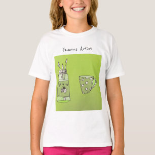 Het kunstwerk van uw kind op een T-shirt