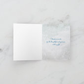 Het kust Huwelijk van de Douane van Geloften dankt Bedankkaart (Binnen)