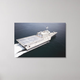 Het kustgevechtsschip Independence 3 Canvas Afdruk