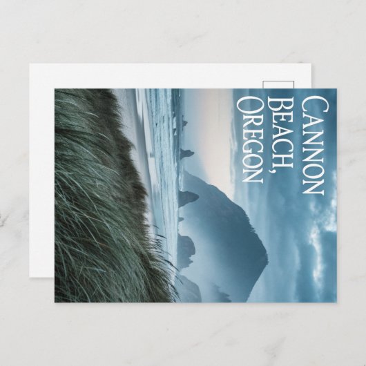 Het kustlandschap van Cannon Beach Oregon Briefkaart (Voorkant / Achterkant)