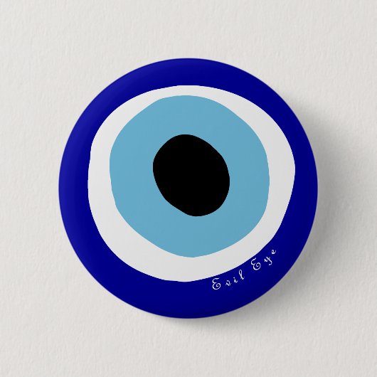 Het kwade oog ronde button 5,7 cm (Voorkant)