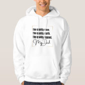 Het Kwaliteit Man, mythe en legende- dad Hoodie (Voorkant)