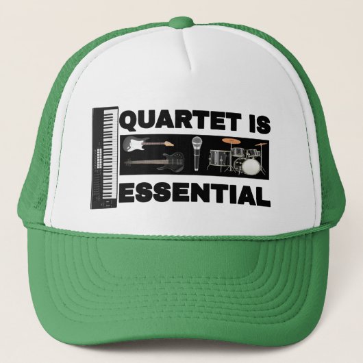 HET KWARTET IS ESSENTIEEL TRUCKER PET (Voorkant)