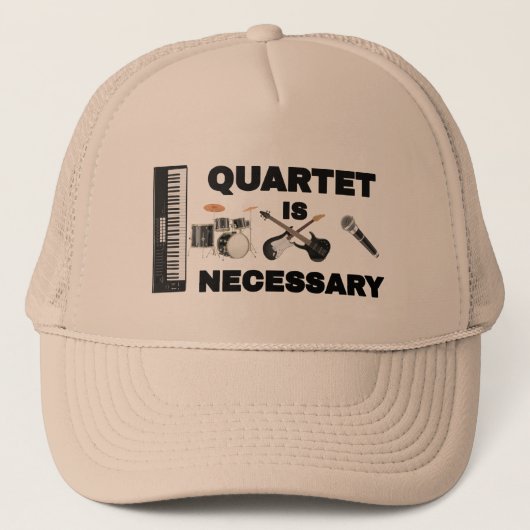 HET KWARTET IS NOODZAKELIJK TRUCKER PET (Voorkant)