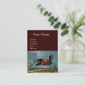 Het kweekmonogram van de Piebald Piebald Horse "Ce Visitekaartje (Staand voorkant)