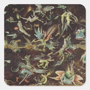 Het laatste arrest, c.1504 vierkante sticker