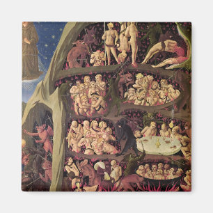 Het laatste arrest, detail van Hell, c.1431 Magneet