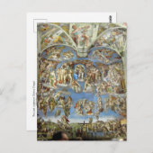 Het laatste arrest van Michelangelo, Sistine Chape Briefkaart (Voorkant / Achterkant)
