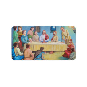 Het Laatste Avondmaal: Jezus en de Discipelen Etiket