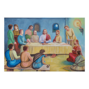 Het Laatste Avondmaal: Jezus en de Discipelen Perfect Poster