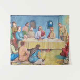 Het Laatste Avondmaal: Jezus en de Discipelen Wandkleed
