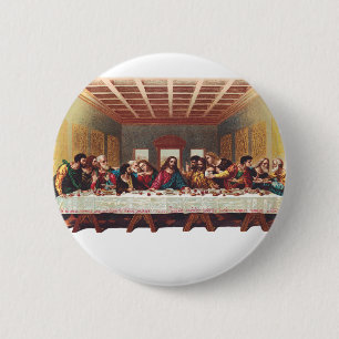 Het Laatste Avondmaal Ronde Button 5,7 Cm