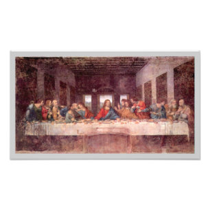 Het Laatste Avondmaal van Leonardo da Vinci Foto Afdruk