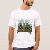 Het Laatste Avondmaal van Zombies - Halloween Paro T-shirt (Voorkant)