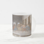 Het laatste Briefkaart van het LEONARDO DA VINCI Matglas Koffiemok (Voorkant rechts)